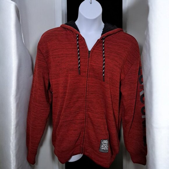 Ecko Unlimited Other - Men’s Ecko Unlimited Hooded Fleece Top Red  Large NWT